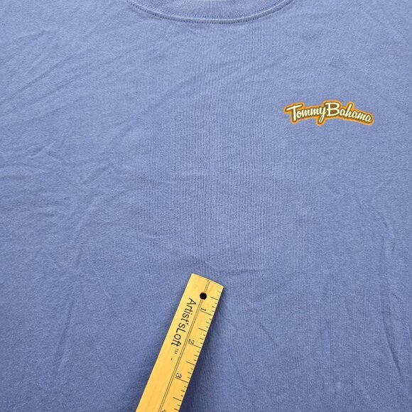 Tommy Bahama Tshirt Men XL Blue Commander in Chef BBQ Grill Summer‎ Beach Casual - Picture 5 of 8